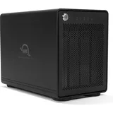 OWC ThunderBay 4 RAID 5 4-Bay Externes Storage Gehäuse mit Dual Thunderbolt 3 Ports für 4x 3,5 Zoll HDD oder 4x 2,5 Zoll HDD