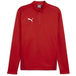 PUMA teamGOAL 1/4-Zip Trainings-Top Herren 01 - PUMA red/PUMA white/fast red S