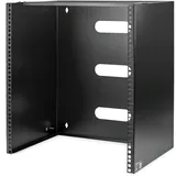 Startech StarTech.com 12HE Wandmontage Halterung für Patch Panele - Max. Einbautiefe 34,93 cm - 19" Patch Panel Rack für flache Netzwerk Geräte - 56 kg Kapazität (WALLMNT12)