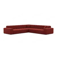 Sofa Dreams Ecksofa Polsterstoff Ecksofa Samt Modern Eckcouch Ibiza L Form Samtsofa Sofa, Loungesofa rot