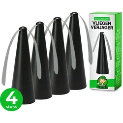 VerminBuster Tischfliegenabwehr - 4er Pack - Ökologisch und sicher - Wespenabwehr - Fliegenfänger - Fliegenfalle