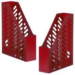 HAN Stehsammler Klassik antistatischer, schwermetallfreier Kunststoff rot , DIN A4