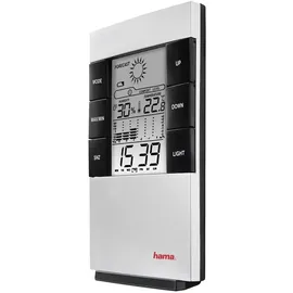Hama LCD-Thermo-/Hygrometer TH-200 00186379 (schwarz/silber) Thermometer-Hygrometer