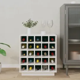 vidaXL Weinregal 55,5 x 34 x 61 cm Weiß