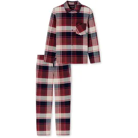 SCHIESSER Schlafanzug Selected Premium Warming burgund 58