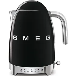 smeg Wasserkocher 50 ́s Style Edelstahl Schwarz