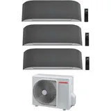 Toshiba - inverter klimagerät trial split inverter haori serie 10000+10000+16000 (9000+9000+15000) mit ras3m26s3av-e wi-fi integriert