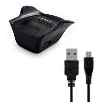 kwmobile Smartwatch Ladekabel für Samsung Gear fit R350 USB Ladekabel für Smartwatch - Smart Watch Ersatzkabel - Fitnesstracker Aufladekabel in Schwarz