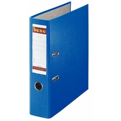Ordner A4, No.1, 8cm, o. Kantenschutz, blau, Folienkaschiert, Griffloch,
