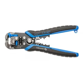 Högert TECHNIK Automatische Abisolierzange und Schneidzange 210 mm, 0,05-10 mm2, SK5-Stahl, Crimp- & Schneidfunktion, ergonomischer Griff, Präzise und Langlebig