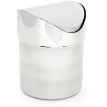 Relaxdays Tischmülleimer 1,2 l Silber