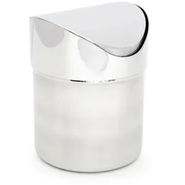 Relaxdays Tischmülleimer 1,2 l Silber