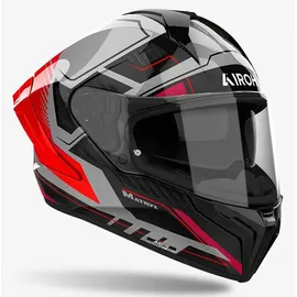 Airoh Matryx Rocket Integralhelm - Grau/Rot/Schwarz / L