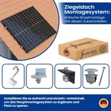 SOLAR-HOOK etm Zubehörpaket für 2-Module Getrennt Montiert auf Ziegeldach