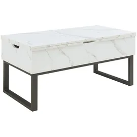[en.casa] Rauli Weiß Holz 100 x 50 x 47 cm