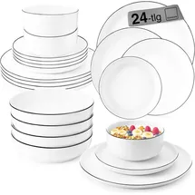 sänger Marlo Tafelservice 24-tlg. schwarz/weiß