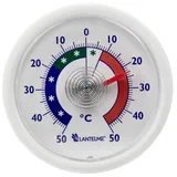 Lantelme selbstklebendes Analog-Kühlschrankthermometer – Deutsche Herstellung – Temperaturanzeige für Kühlschrank, Gefrierschrank, Kühltheke – Thermometer Zuverlässig zur Lebensmittelkontrolle