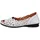 Gemini Peeptoe Ballerinas für Damen, weiß, Größe 39 EU