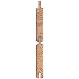 Delta Selbstbauzaun 90 x 194 cm Lärche Holz