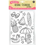 Jeka Papier Und Spielwaren Mal Mich Bunt Ausmal-Tischdecke Papier Motiv Sommer und Urlaub