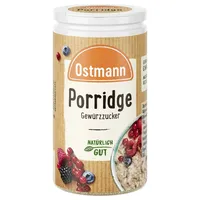 Ostmann Gewürze - Porridge Gewürzzucker | Aromatischer Mix mit Zimt & Kakao | Zum Würzen von Oatmeal, Milchreis und anderen süßen Spezialitäten | Vegan | 60 g im Streuer