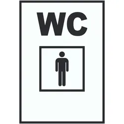 WC Herren Schild A3 (297x420mm)