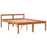 Seniorenbett Wachsbraun 140x190 cm Massivholz Kiefer - Braun