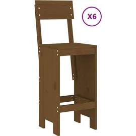 vidaXL Gartenbar-Set 7-tlg. Honigbraun