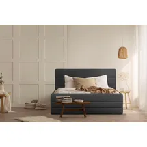 Home Affaire Polsterbett Merrit, Quernaht im Kopf- und Fußteil, in 5 Breiten, auch in 220 cm Länge grau 153 cm x 214 cm x 124 cm