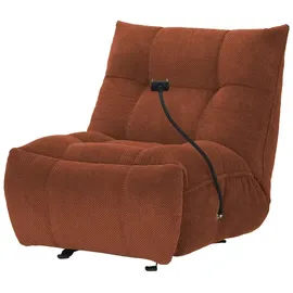 Sofa.de Relaxsessel Tokyo Kunstleder 87 x 91 x 106 cm Rot mit Relaxfunktion