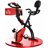 Homcom Heimtrainer mit LCD Display rot