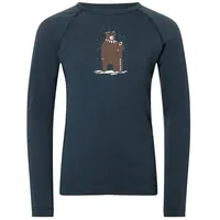 Super.natural Bennie Bear175 Langarm-t-shirt - Blueberry / Various -