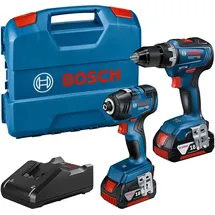 Bosch GDR 18V-200 + GSR 18V-55 Professional + L-Boxx inkl. 2 x 4 Ah 06019J2108