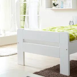 MID.YOU Kinderbett Bert 100 x 200 cm Kiefer massiv weiß