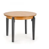 designimpex Esstisch Design rund HAS-111 Massivholz ausziehbar Tisch Esszimmer beige