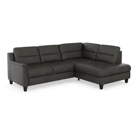 sit&more Ecksofa SIT & MORE "Farö L-Form", grau (anthrazit), B:251cm H:90cm T:187cm, Sofas, Ecksofa, inklusive Federkern, wahlweise mit Bettfunktion und Bettkasten