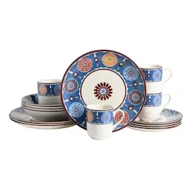 CreaTable Sumaya Kombiservice 16-tlg. blau/multicolor