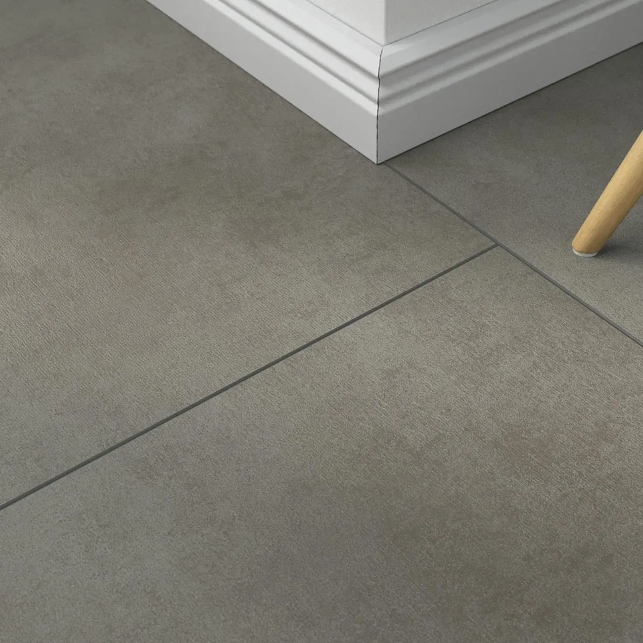 Klick-Vinyl Patio grey – inkl. Dämmung & Fußleisten