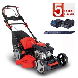 Scheppach Benzin Rasenmäher MS173-51E 4,1PS Antrieb E-Start 51cm + 2.Messer