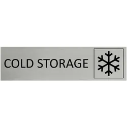 CombiCraft Aluminium Türschild Cold Storage 165x45mm mit 3M-Tape