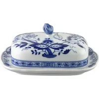 Hutschenreuther Butterdose Blau Zwiebelmuster 02001-720002-15169