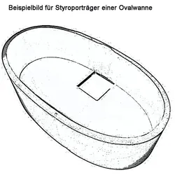 Styroporträger zu Badewanne Stadium