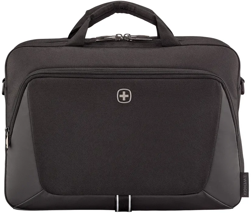 16 Zoll Laptop-Aktentasche mit Tablet-Fach, schwarz