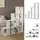 Vicco Treppenregal Aramis Weiß, 138 x 143 cm, 10 Fächer