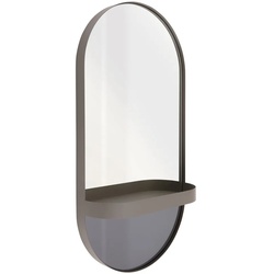 Remember - Wandspiegel mit Ablage, taupe