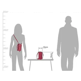 GREENBURRY Nappa Handytasche RFID Leder 8 cm | rot