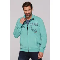 Camp David Sweatjacke mit Logo-Applikationen Cool Jade, XXL