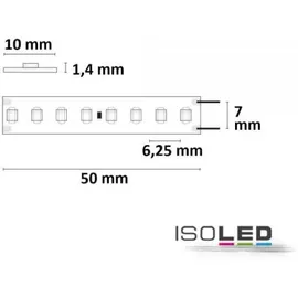 ISOLED LED HEQ930 Flexband High Bright, 24V, 12W, IP20, 3000K