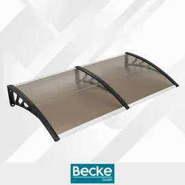 OEM Vordach über der Eingangstür 200 x 100 cm braun