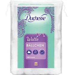 Duchesse Watte BÄLLCHEN 1-lagig weiß, 100 St.